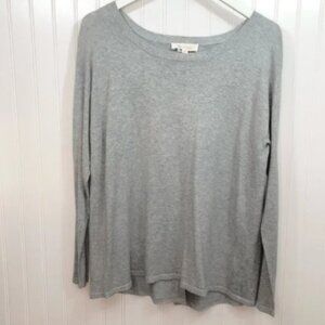 Vince Camuto Split Back Sweater Grey Sz M